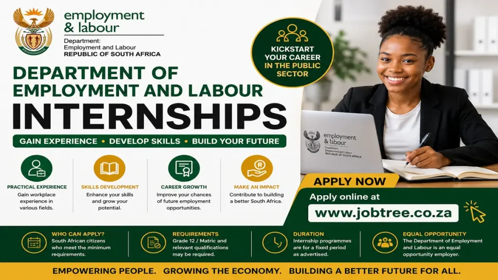Department of Employment and Labour Internships - JobTree