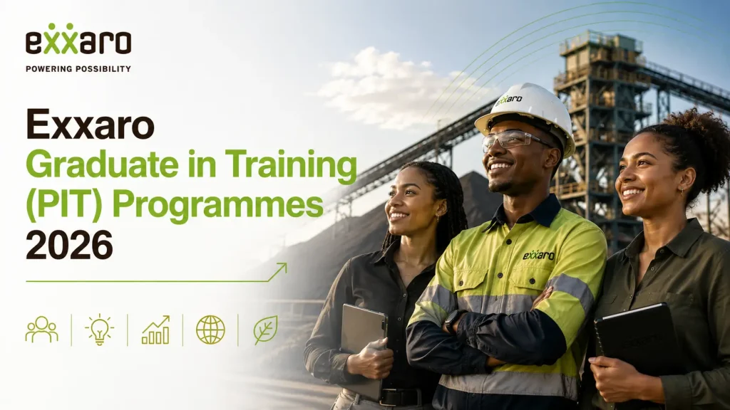 Exxaro Graduate in Training (PIT) Programmes 2026 - Job Tree