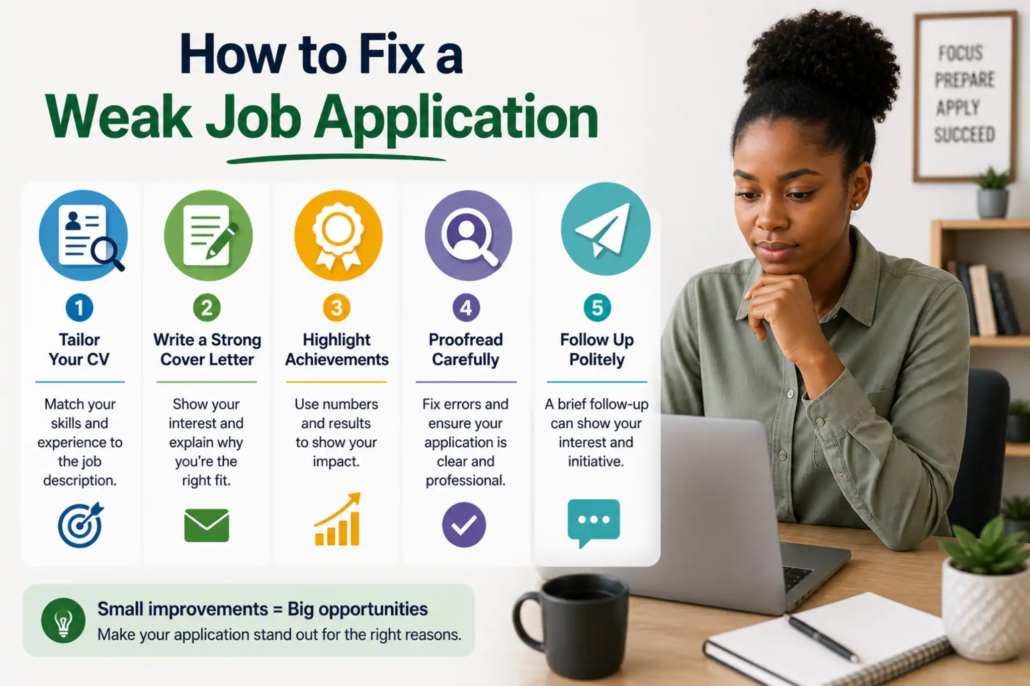 How to fix a weak job application