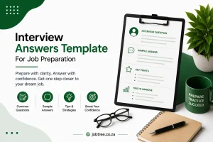 Interview answers template for job preparation