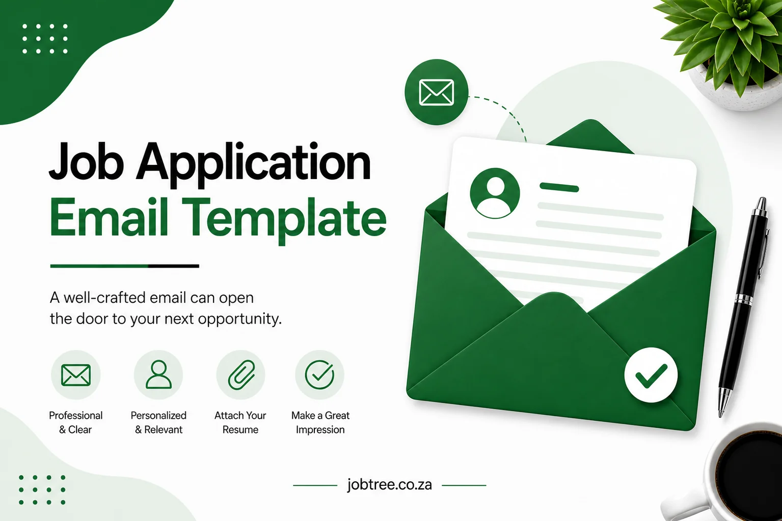 Job application email template