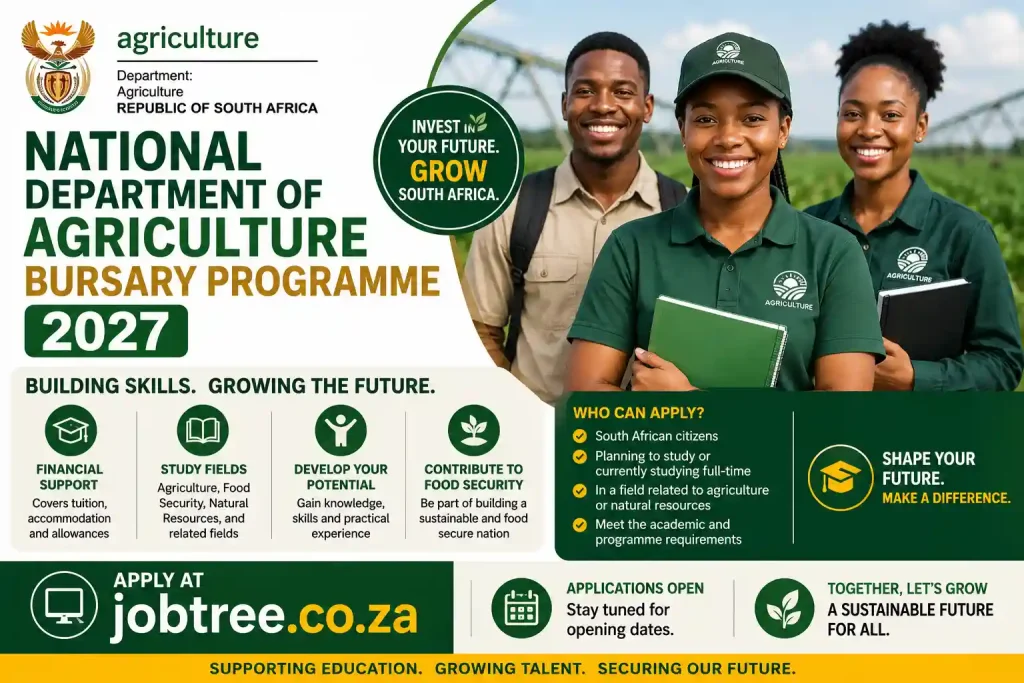 National Department of Agriculture Bursary Programme 2027