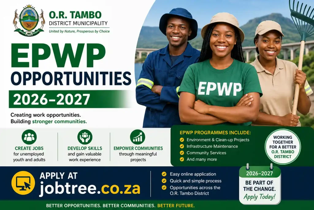 O.R. Tambo District Municipality EPWP Opportunities 2026–2027