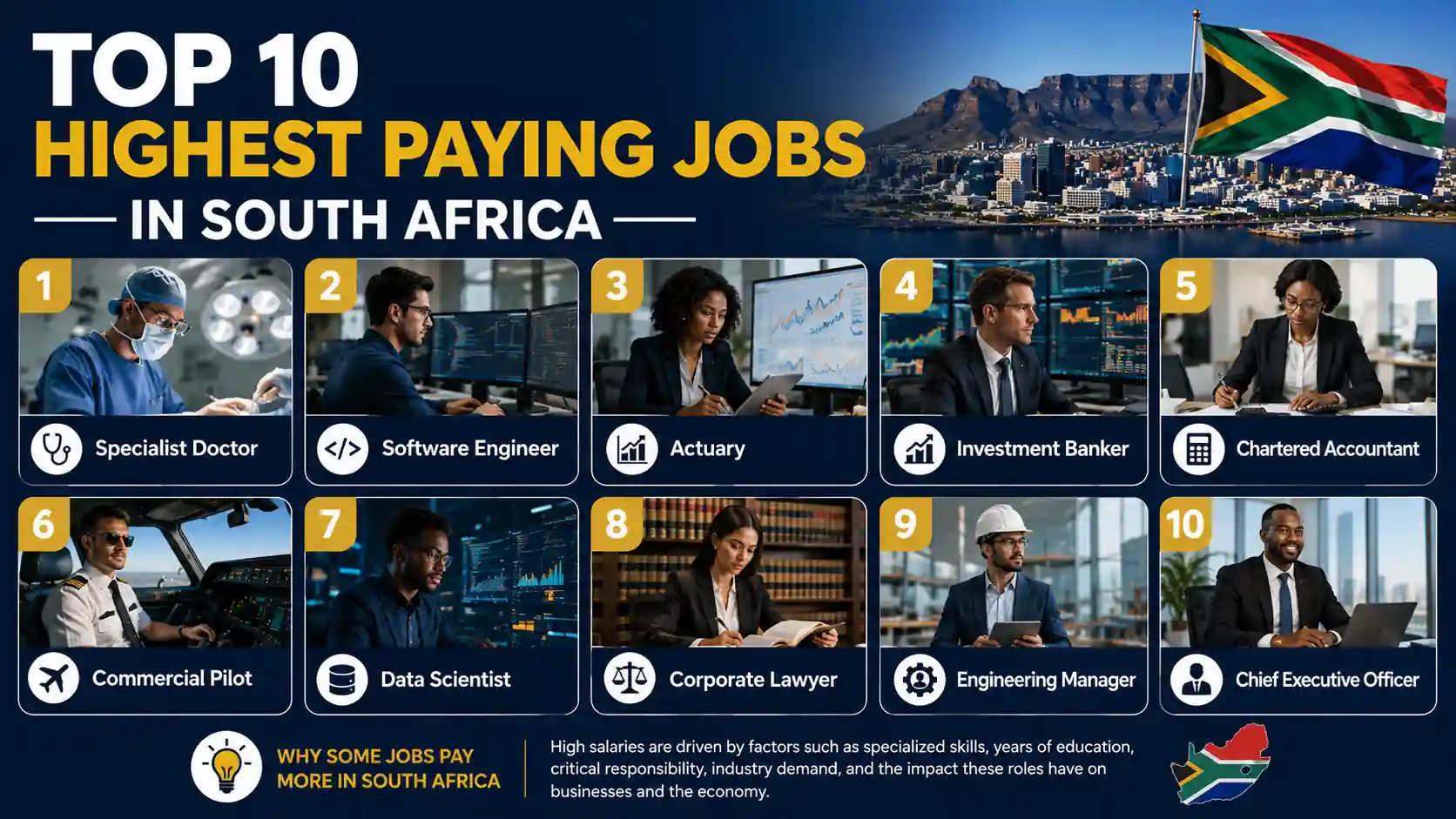 Top 10 Highest Paying Jobs in South Africa