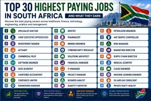Top 30 Highest Paying Jobs in South Africa and What They Earn