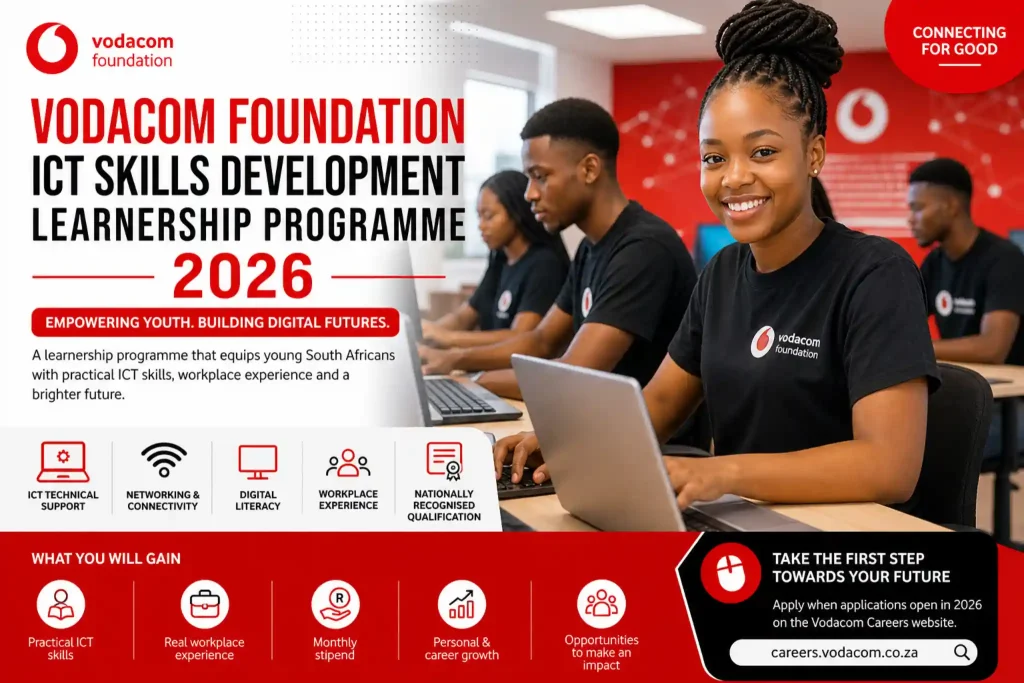 Vodacom Foundation ICT Skills Development Learnership Programme 2026