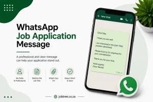 WhatsApp job application message South Africa