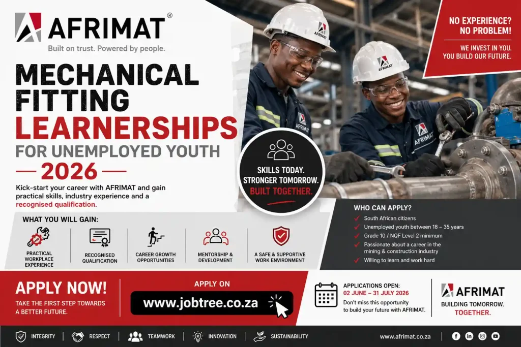 AFRIMAT Mechanical Fitting Learnerships for Unemployed Youth 2026