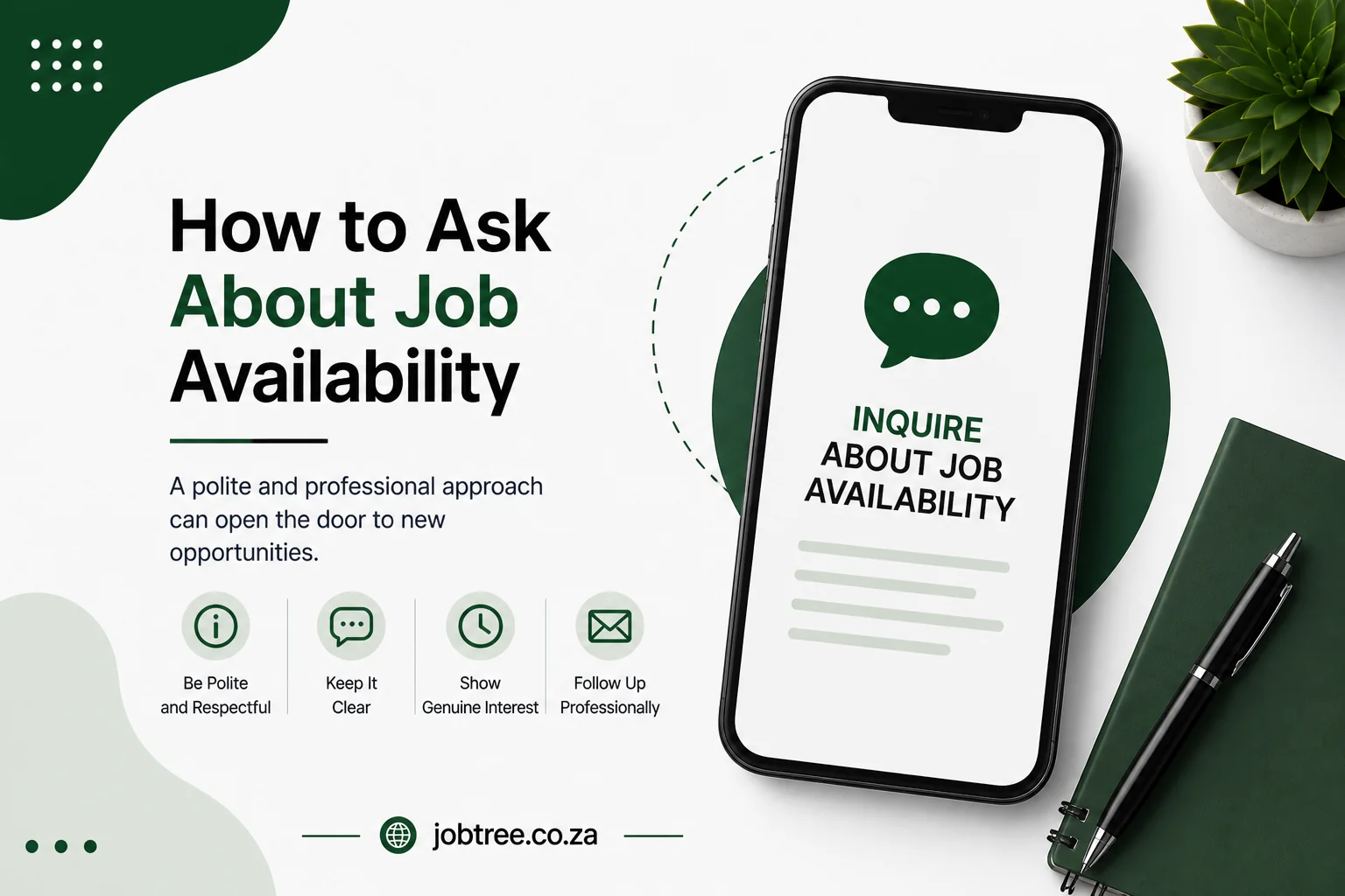 How to ask about job availability