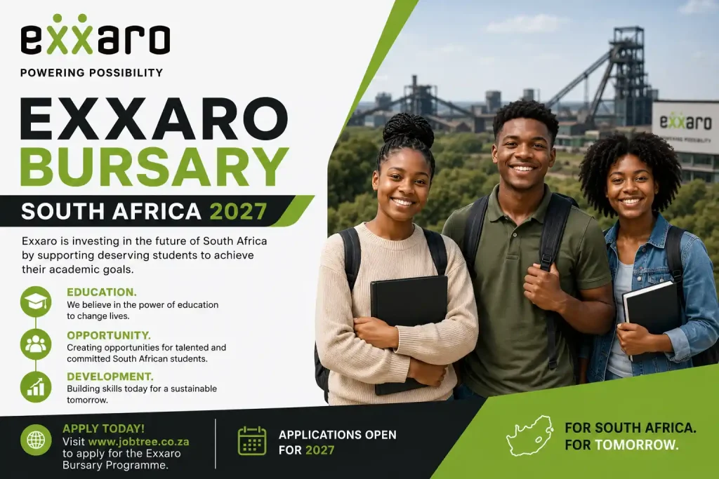 Exxaro Bursary South Africa 2027 - JobTree