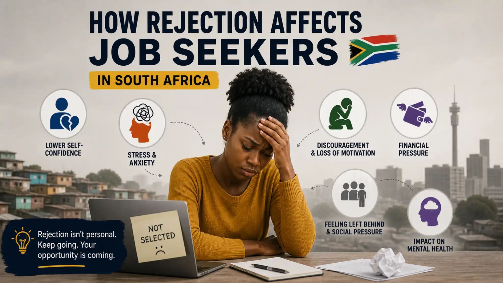 How rejection affects job seekers in South Africa