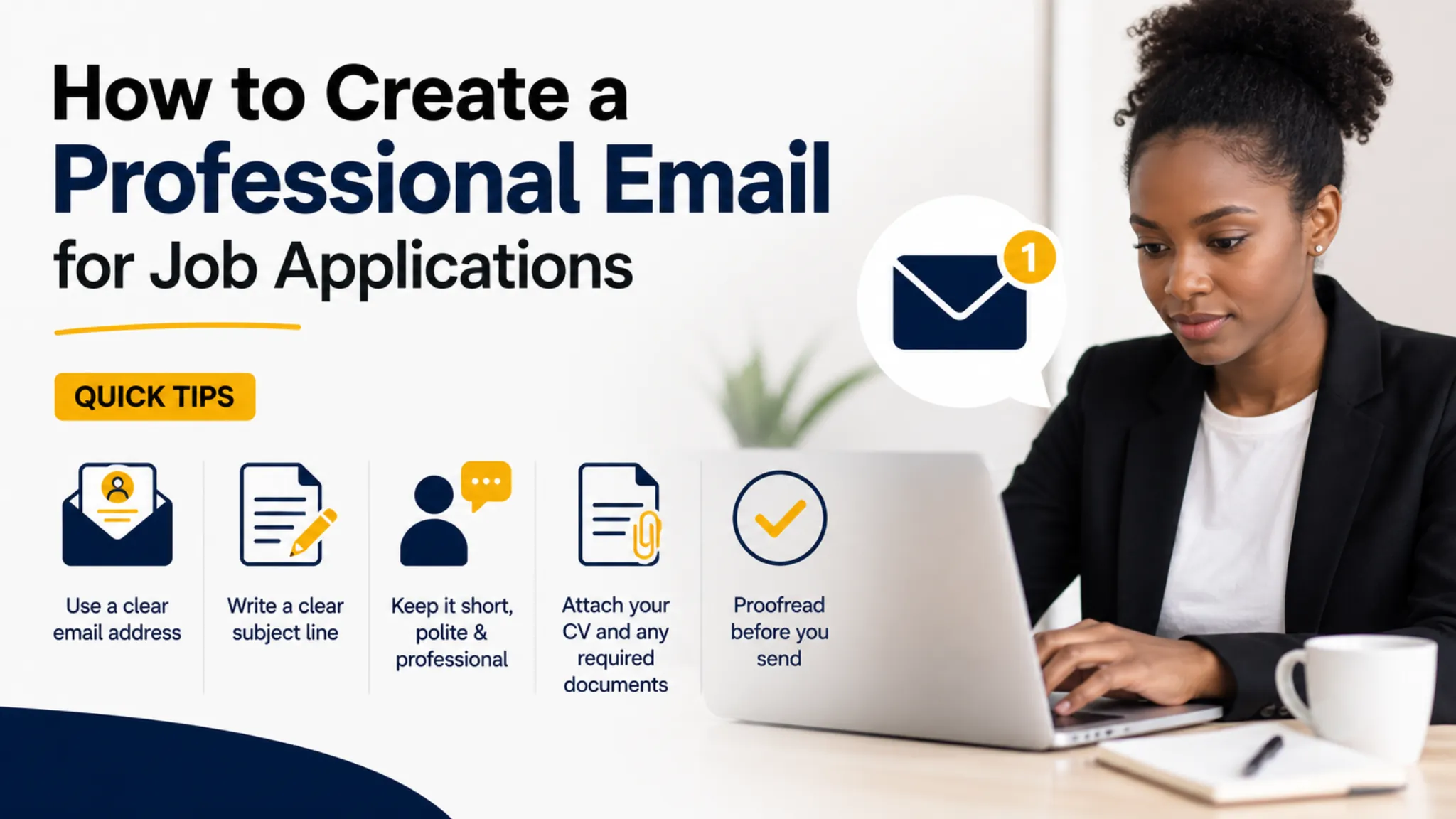 How to create a professional email for job applications