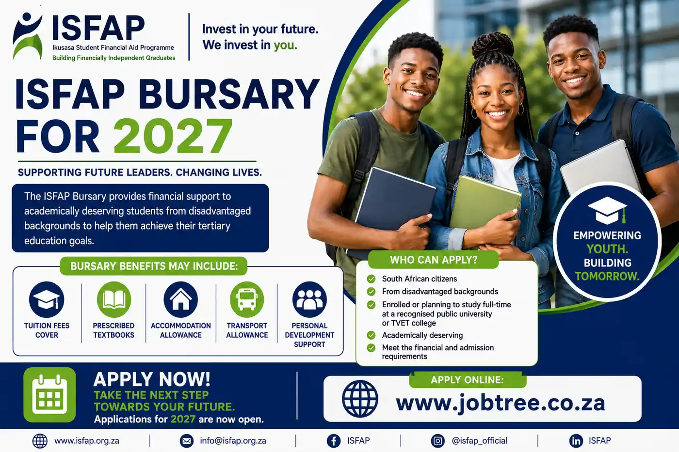ISFAP Bursary for 2027 - JobTree