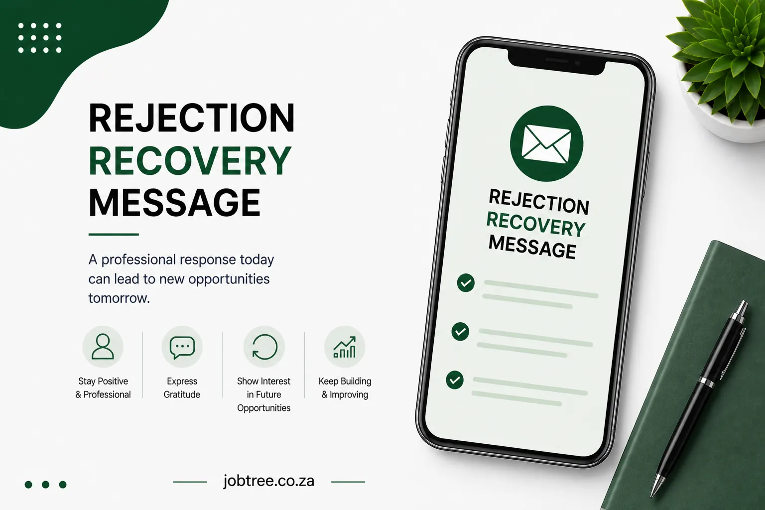 Rejection recovery message template