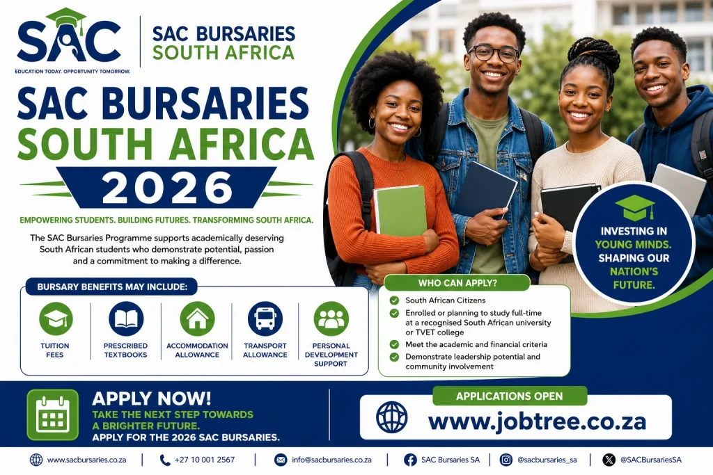 SAC Bursaries South Africa 2026