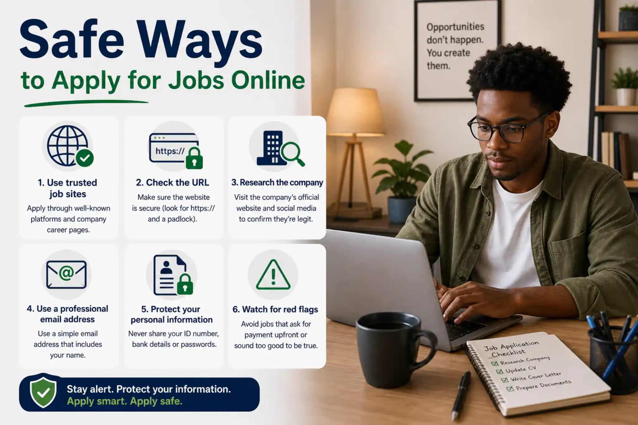 Safe ways to apply for jobs online