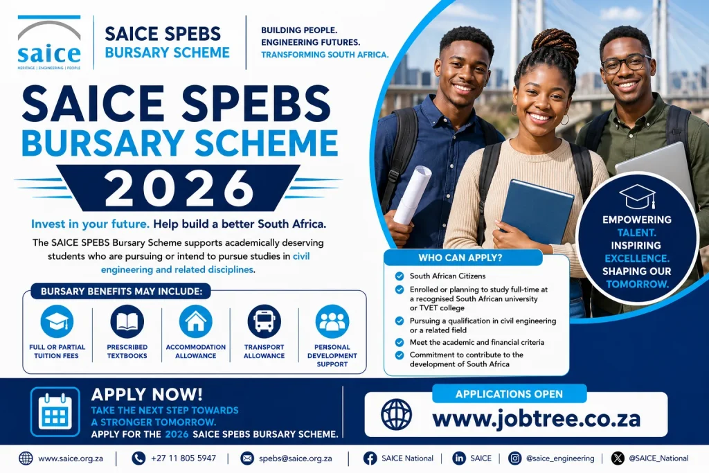 SAICE SPEBS Bursary Scheme 2026 - JobTree