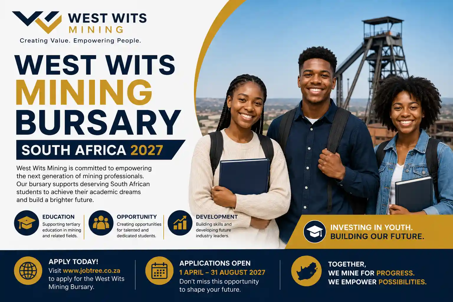 West Wits Mining Bursary South Africa 2027 - JobTree
